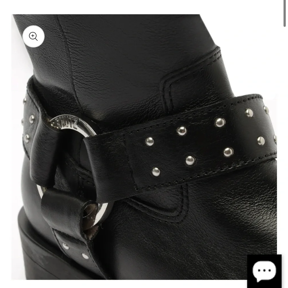 Schutz Knee High Black Luccia Buckle Graxo boot - size 6.5 - Picture 7 of 7